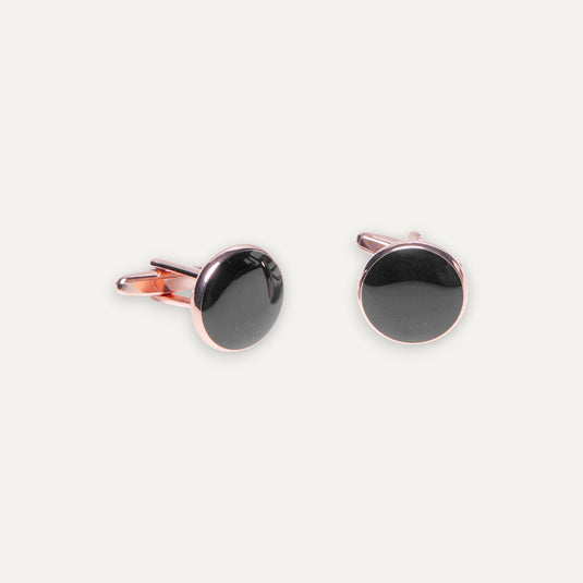 The Dress Stud Set – Black & Rose Gold
