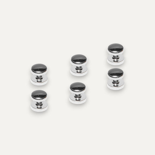 The Dress Stud Set – Black & Silver