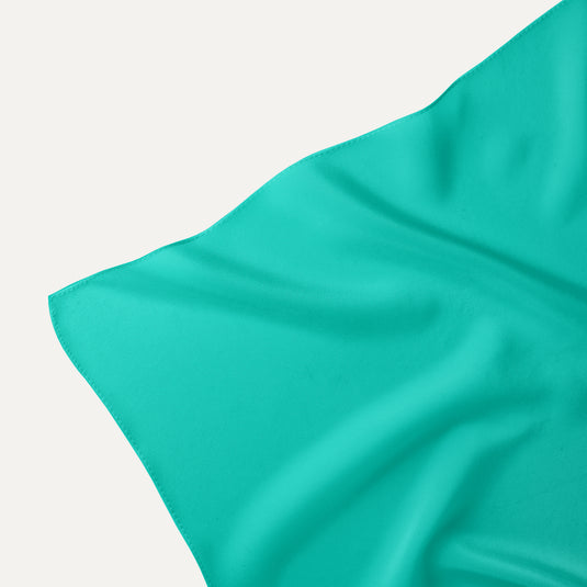 The Everyday Solid Pocket Square – Aqua Blue