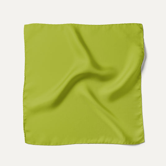 The Everyday Solid Pocket Square – Lime Green
