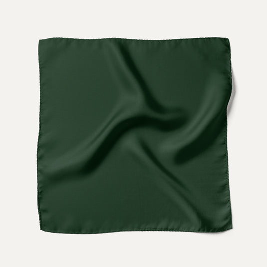 The Everyday Solid Pocket Square – Forest Green