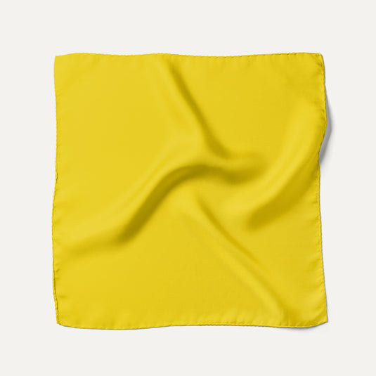 The Everyday Solid Pocket Square – Sun Yellow