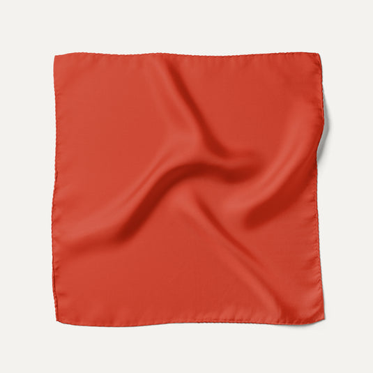 The Everyday Solid Pocket Square – Red