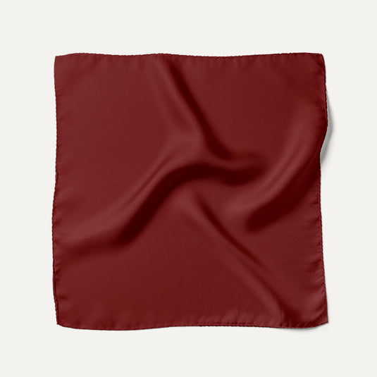 The Everyday Solid Pocket Square – Wine