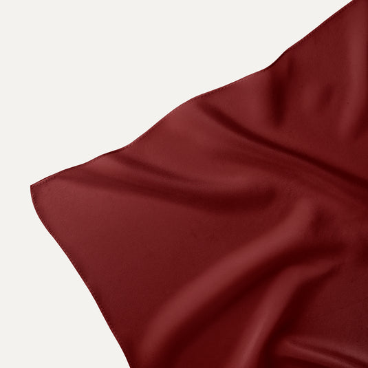 The Everyday Solid Pocket Square – Wine