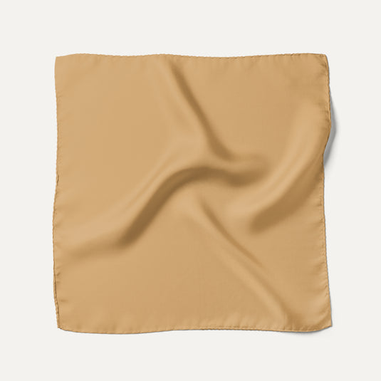 The Everyday Solid Pocket Square – Warm Beige