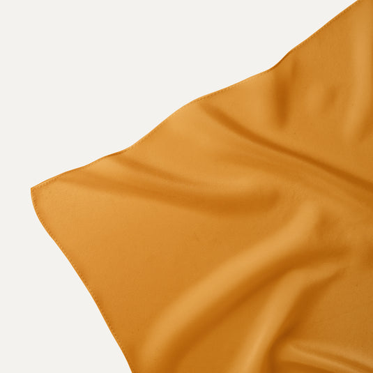 The Everyday Solid Pocket Square - Burnt Honey