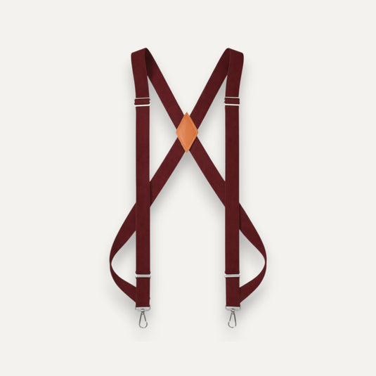The Proper Brace Suspenders – Burgundy