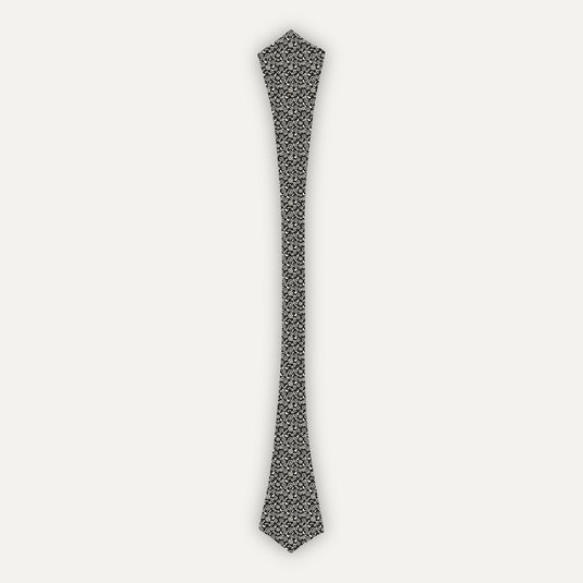 The Garden Chronicle Cravat – Black with Ivory