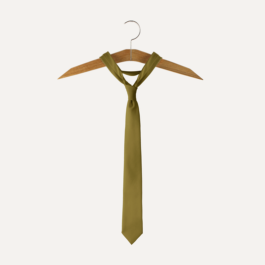 The Everyday Solid Silk Tie – Olive