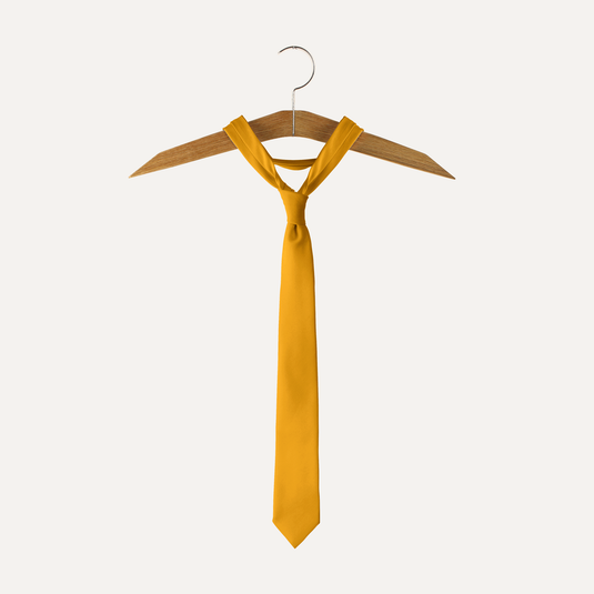 The Everyday Solid Silk Tie – Mustard