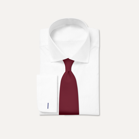 The Everyday Solid Silk Tie – Burgundy