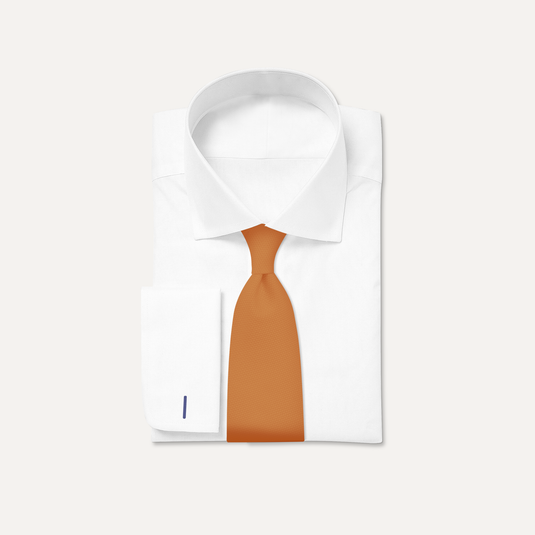 The Everyday Solid Silk Tie – Burnt Orange