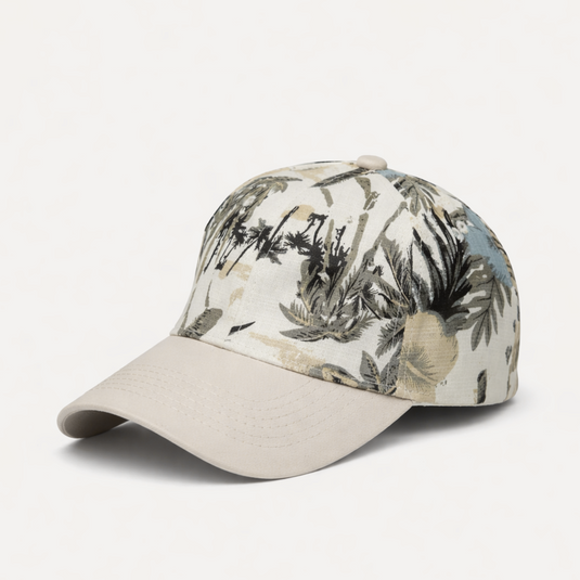 The Weekend Edit Baseball Cap – Palm Print