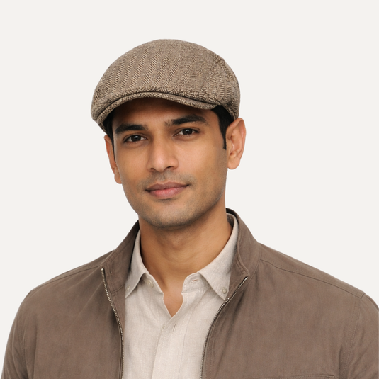The Field Study Ivy Cap (Brown Herringbone)