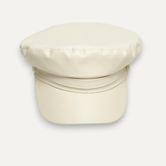 The Night Shift Flat Top Cap (White)