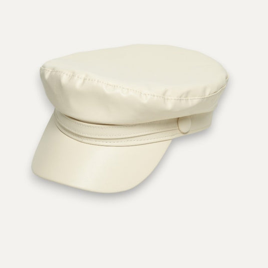The Night Shift Flat Top Cap (White)
