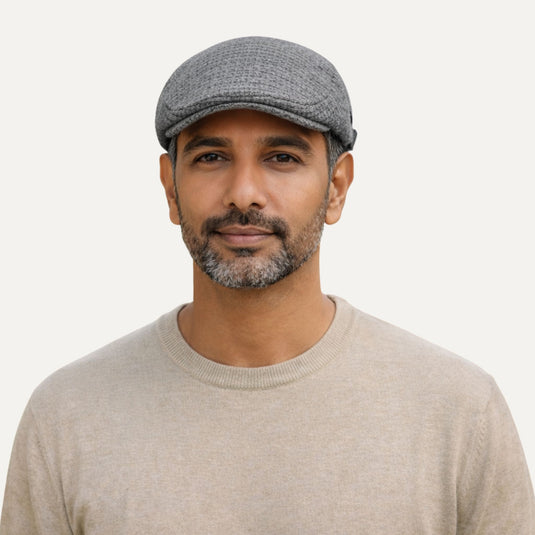 The Textured Ivy Cap - Grey