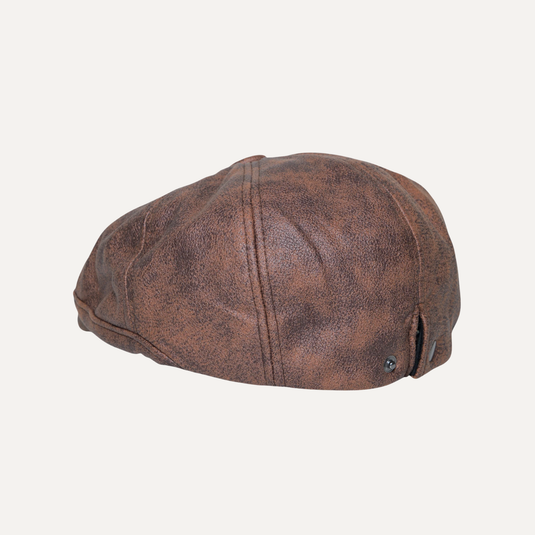 The Old Soul Baker Boy Cap – Distressed Brown
