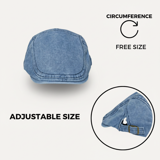 Chokore Denim Flat Ivy Cap (Denim Blue)