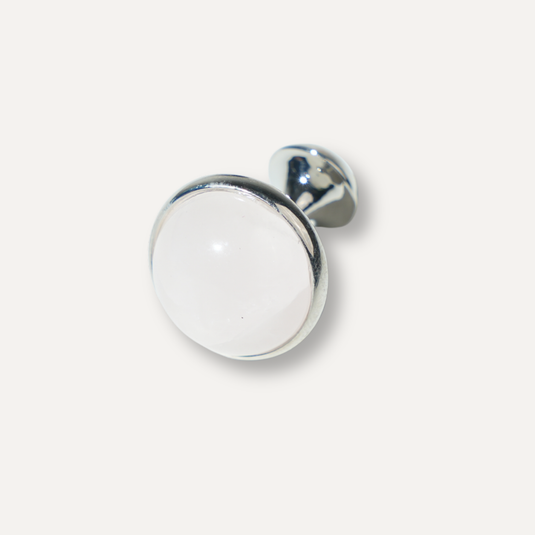 The Blush Stone Cuff Links – Silver