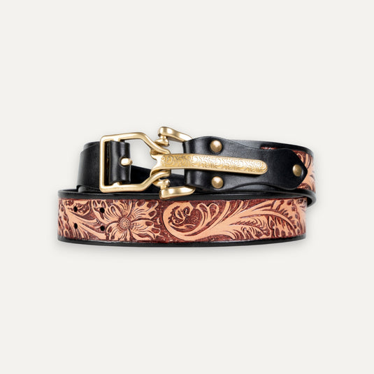 The Heirloom Trail Belt – Black & Burnt Tan
