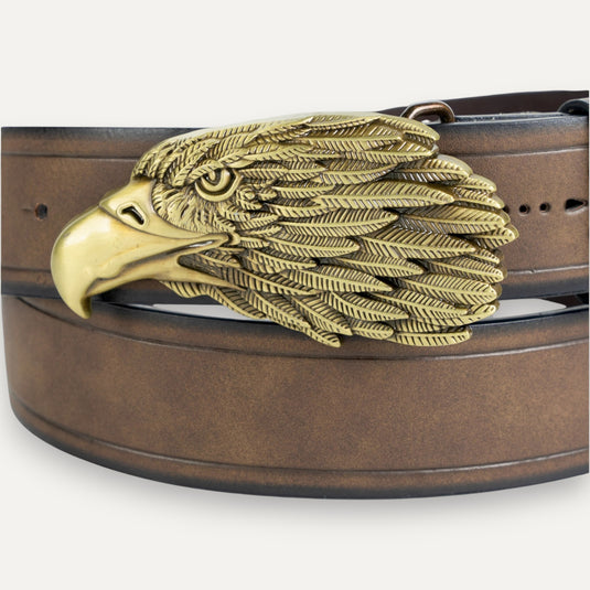 The Watchful Eagle Belt – Brown