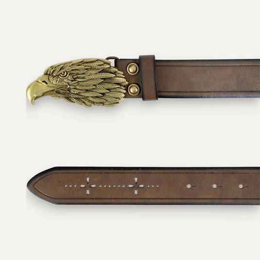 The Watchful Eagle Belt – Brown