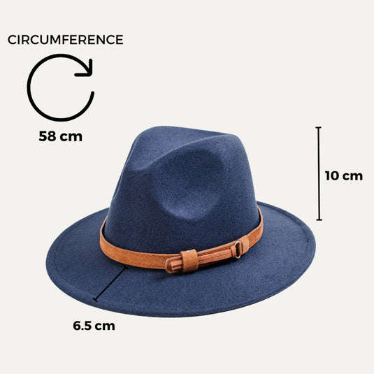 The Midnight Drift Fedora (Navy)