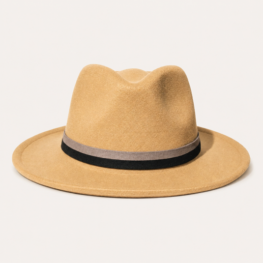 Chokore Vintage Fedora Hat (Beige)