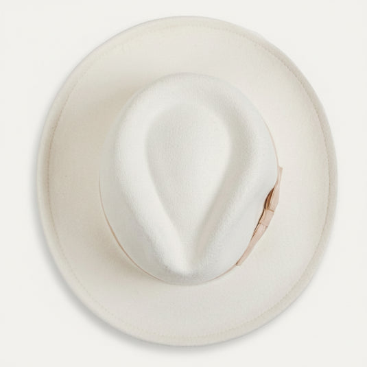 The Quiet Flex Fedora (Ivory)