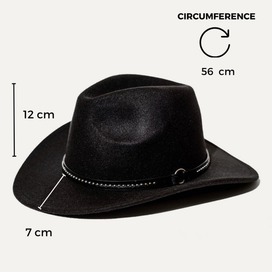 The High Plains Cowboy Hat (Black)