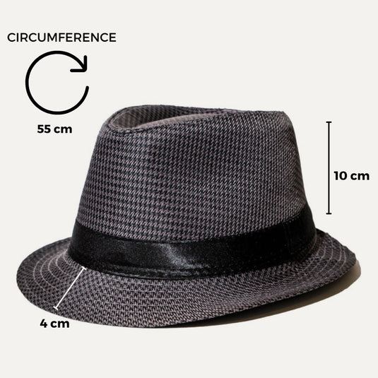 The Quiet Authority Fedora (Charcoal)