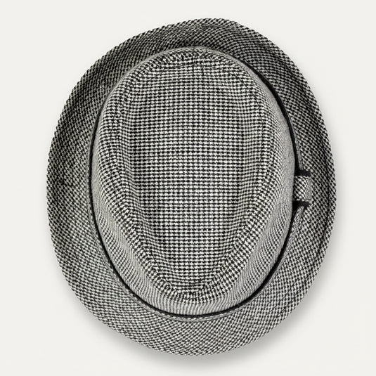 The Quiet Check Fedora (Grey)
