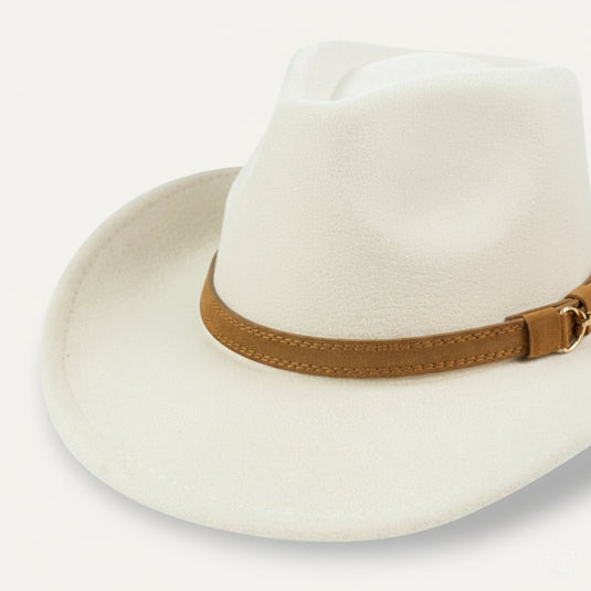 Fedora with Band (Ivory)
