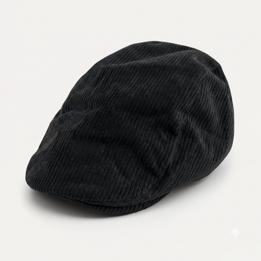 The Soft Cord Ivy Cap – Black