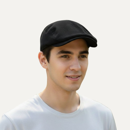 The Soft Cord Ivy Cap – Black
