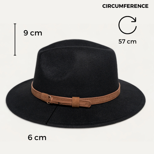 Medium Brim Fedora (Sand Beige)