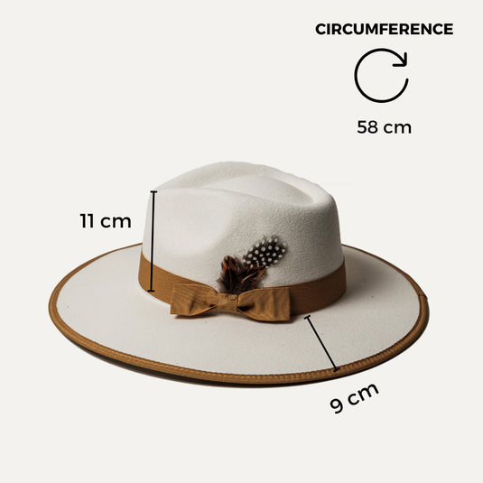 The Featherweight Statement Fedora (Ivory)
