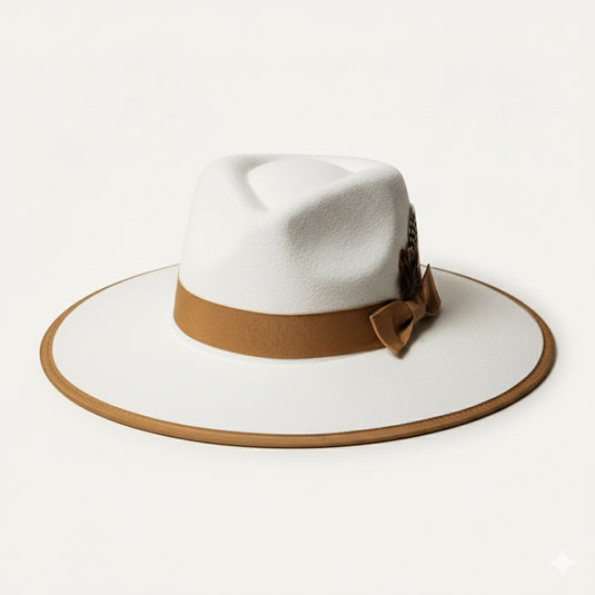 The Featherweight Statement Fedora (Ivory)