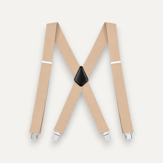 The Easy Day Suspenders — Sand Beige