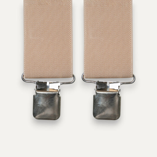 The Easy Day Suspenders — Sand Beige