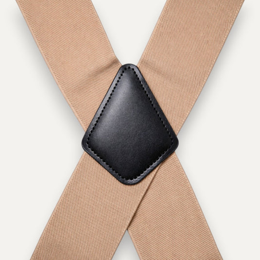 The Easy Day Suspenders — Sand Beige