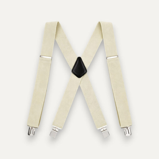 The Easy Day Suspenders — Ivory