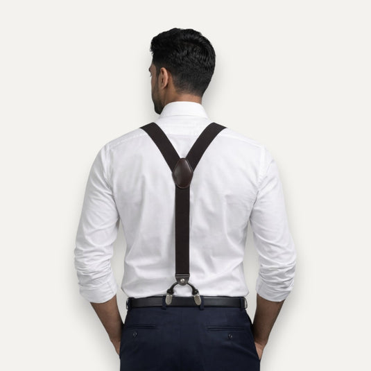 The Tailor’s Choice Suspenders – Espresso Brown