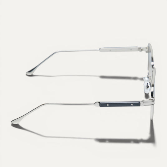 The Clean Cut Sunglasses– Silver Gradient