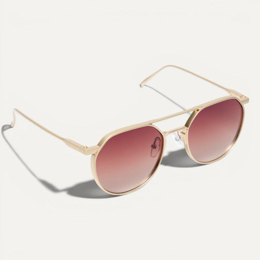The Golden Hour Sunglasses – Brown Gradient Tint
