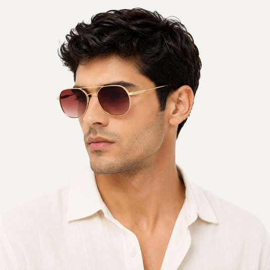 The Golden Hour Sunglasses – Brown Gradient Tint