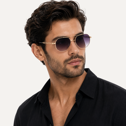 The Gilded Line Sunglasses – Gold