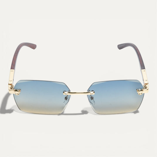 The Grounded Edge Sunglasses – Blue Gradient